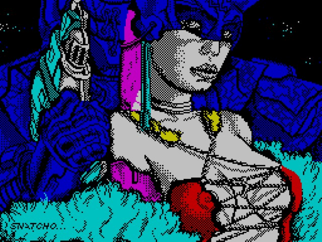 Game Over title screen for ZX Spectrum